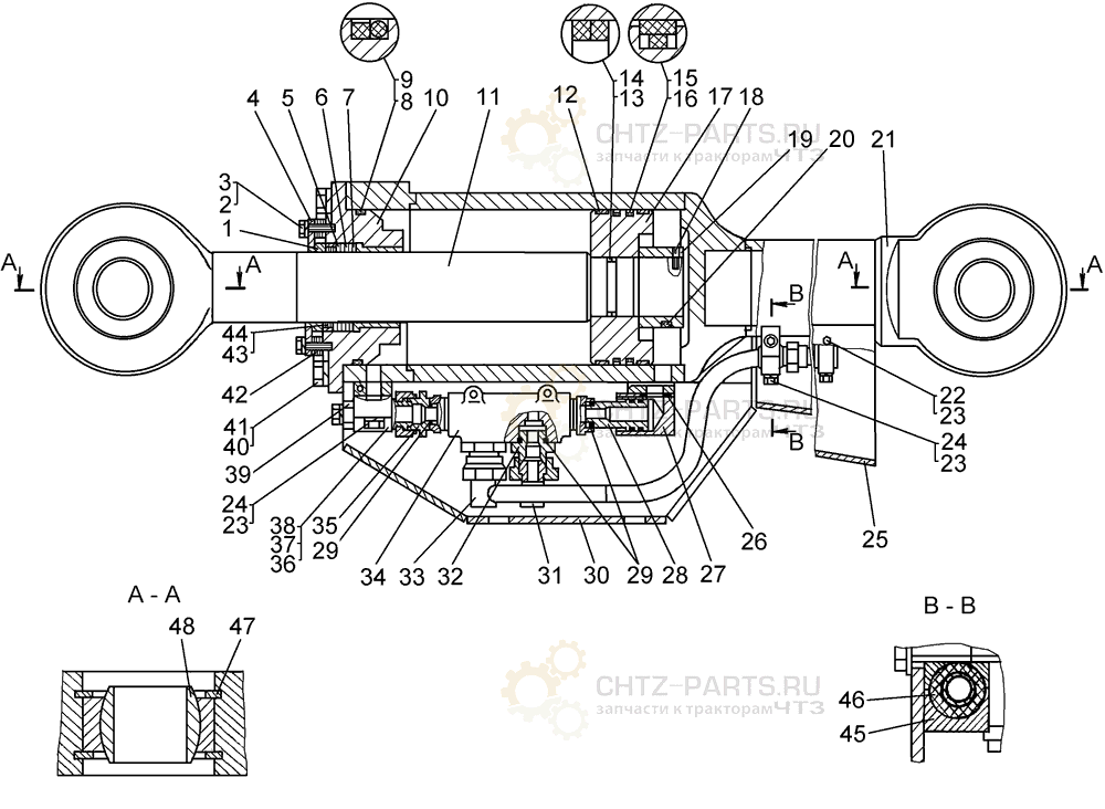 Гидрораскос отвала ДЭТ-250М2Б Гидрораскос отвала ДЭТ-250М2Б